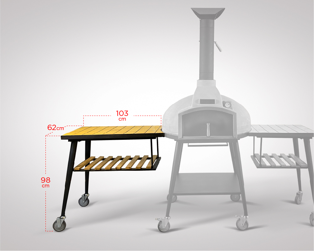 TASHOVEN® PRO 100 SEITENTISCH 103x62 cm