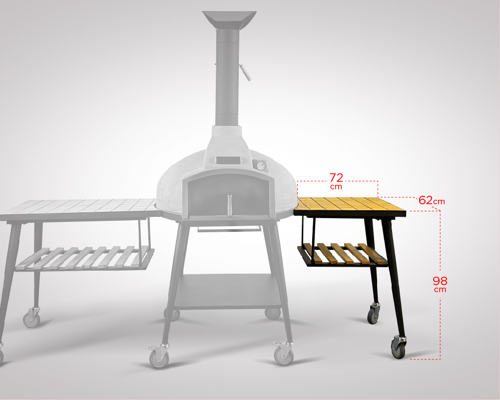 TASHOVEN® PRO 100 SEITENTISCH 72x62 cm