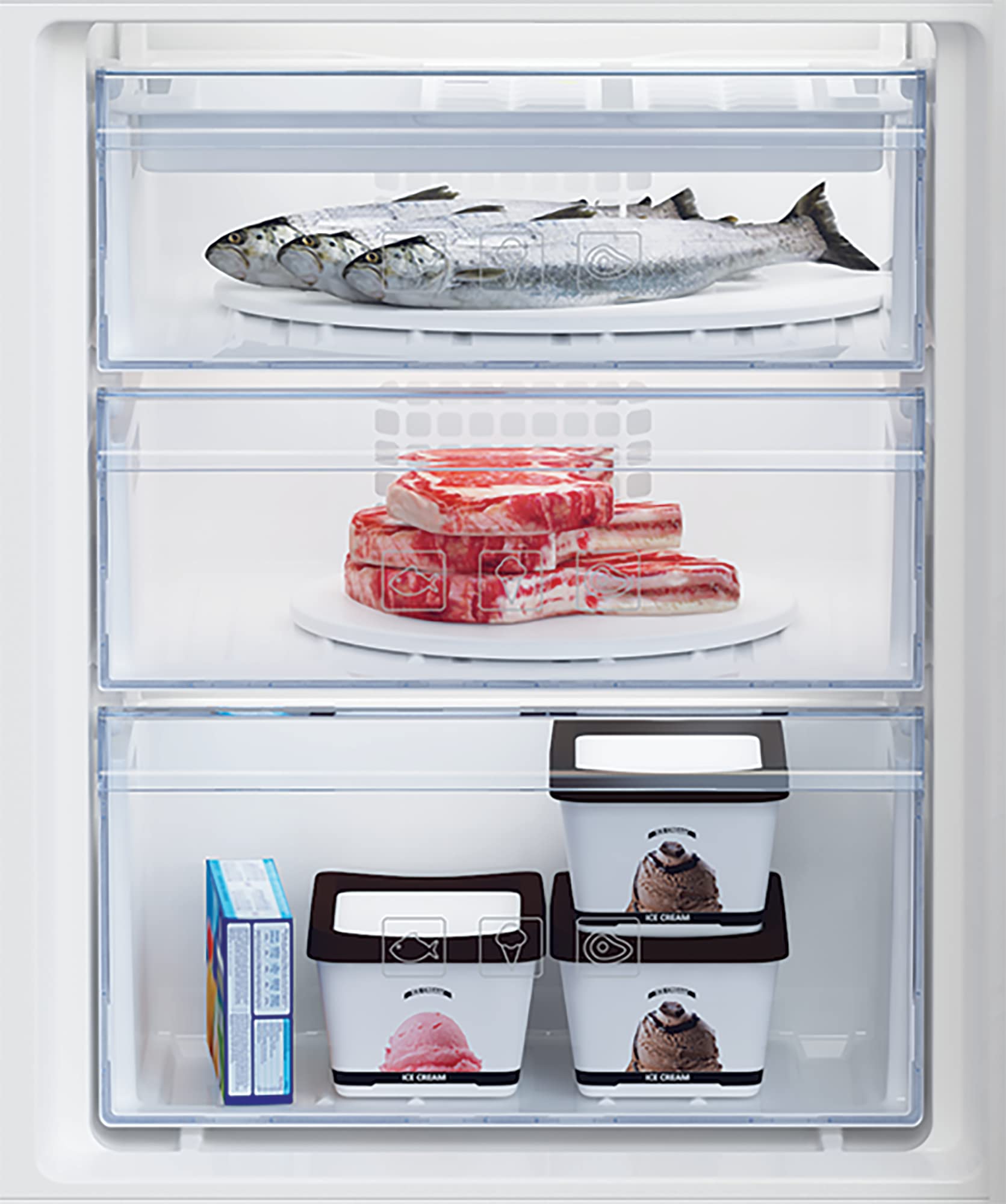 Beko BCSA285K4SN Einbau Kühl-Gefrierkombination – Bild 2